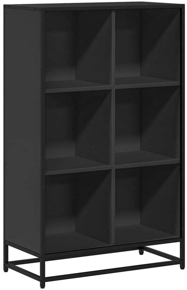 vidaXL Bücherregal Schwarz 65,5x33x107,5 cm Holzwerkstoff 849159 Bild 1