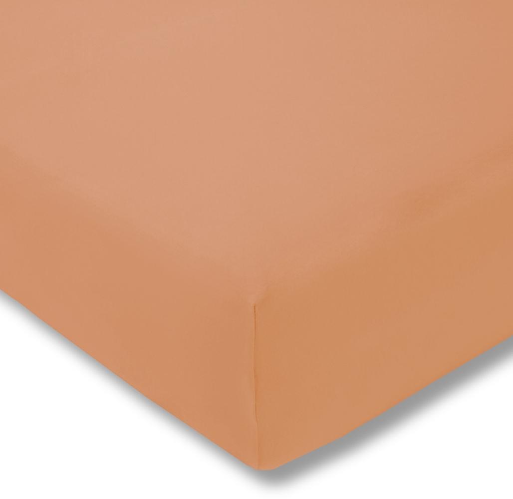 Estella Jersey Stretch Spannbetttuch Bettlaken 140 x 200 cm - 160 x 220 cm 6600 450 apricot Bild 1