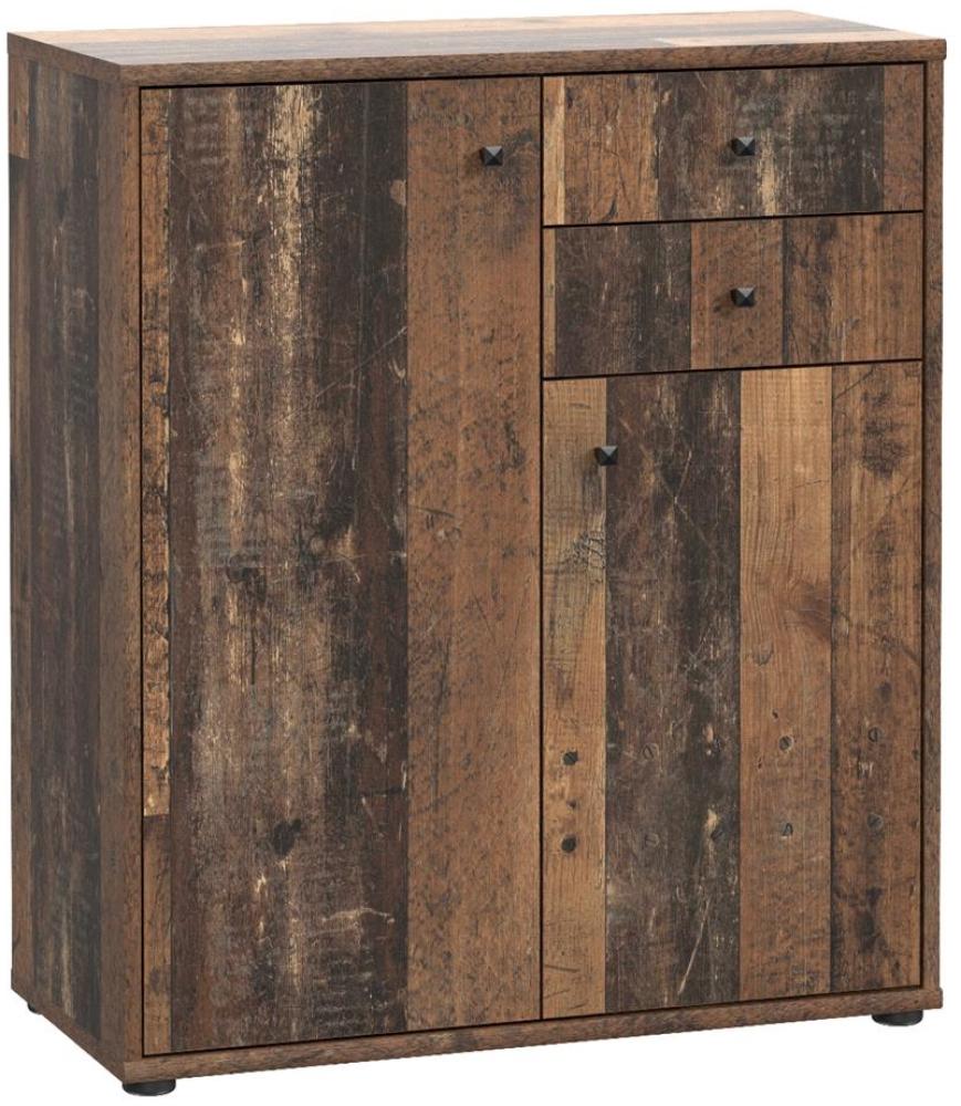 Kommode >Tembi< in Old Wood Vintage - 73,7x85,5x34,8cm (BxHxT) Bild 1