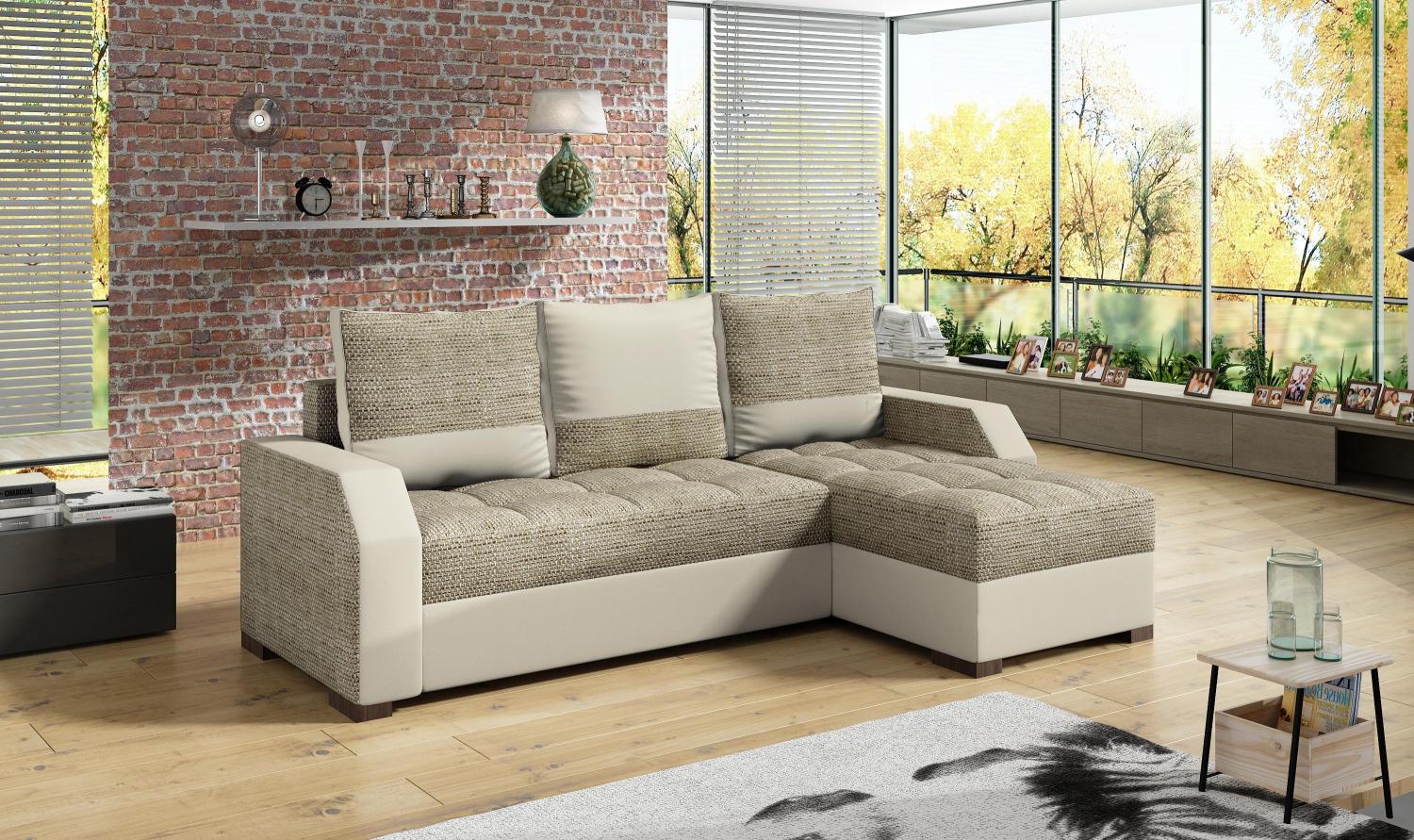 Wohnideebilder Aris Beige Ecksofas & Eckcouches As09 Bild 1