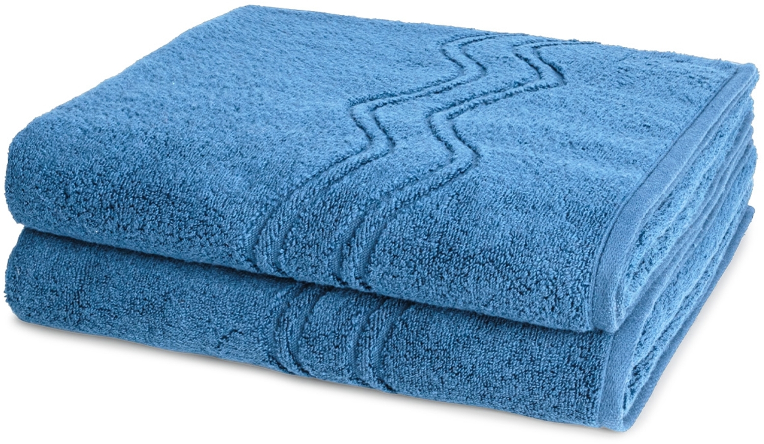 Ross Cashmere feeling 2 tlg. Frottier-Set - 2 X Duschtuch (75 X 140cm) - 520 g/m2 - Ozean Bild 1