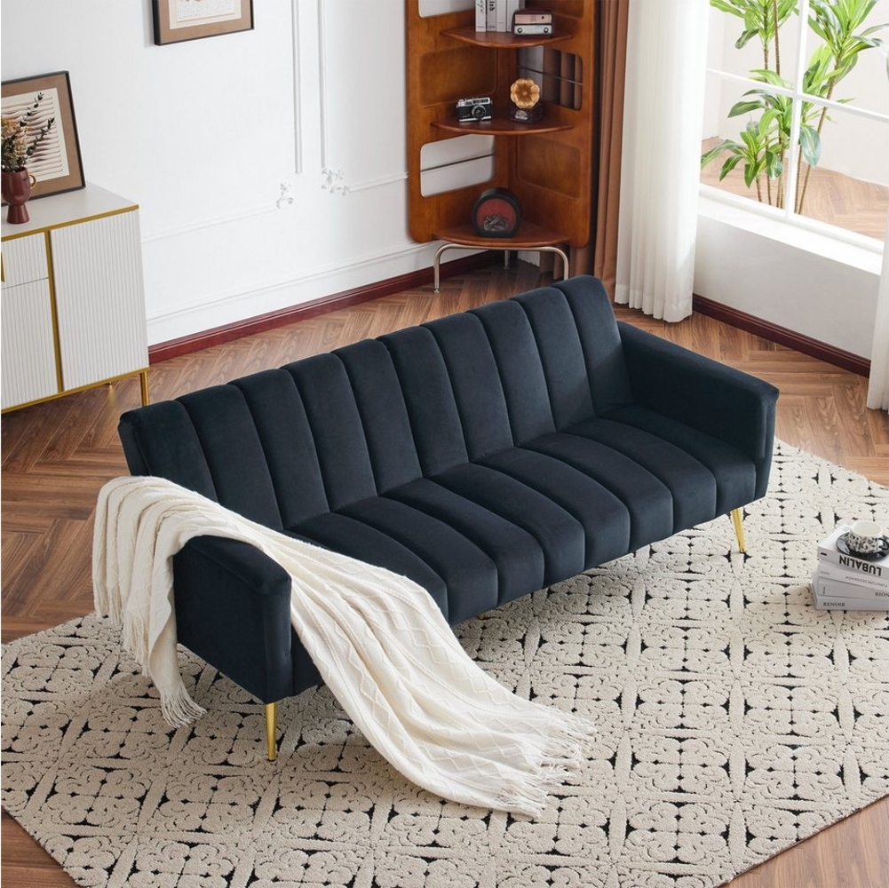 HAUSS SPOLE Schlafsofa Klappbares Schlafsofa Polstersofa mit Hilfsfüßen,3 Winkelanpassungen, dick Schaumstoff,105°, 140° und 180°,3-in-1-Design, für Schlafzimmer, Wohnzimmer, Büro usw. Bild 1