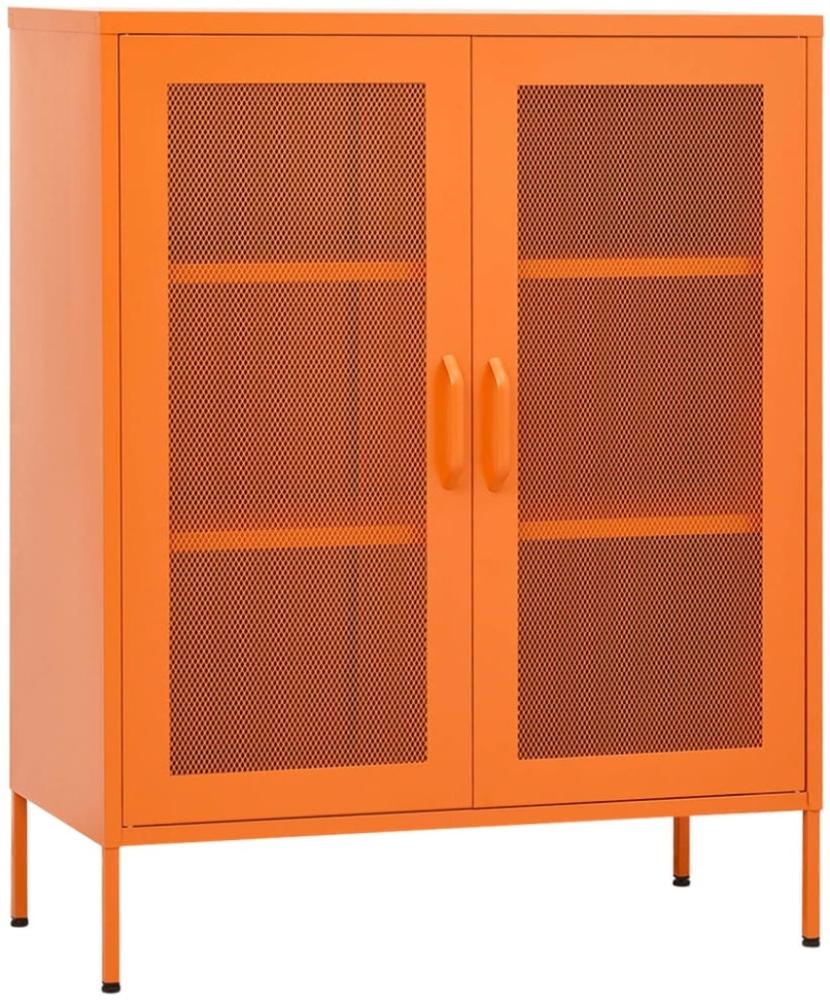 vidaXL Lagerschrank Orange 80x35x101,5 cm Stahl Bild 1