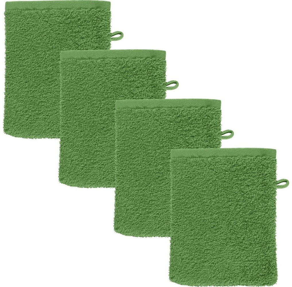 REDBEST Waschhandschuh Waschhandschuh "Oceanside" 4er-Pack, Frottier (4-St), Walk-Frottier Uni Bild 1