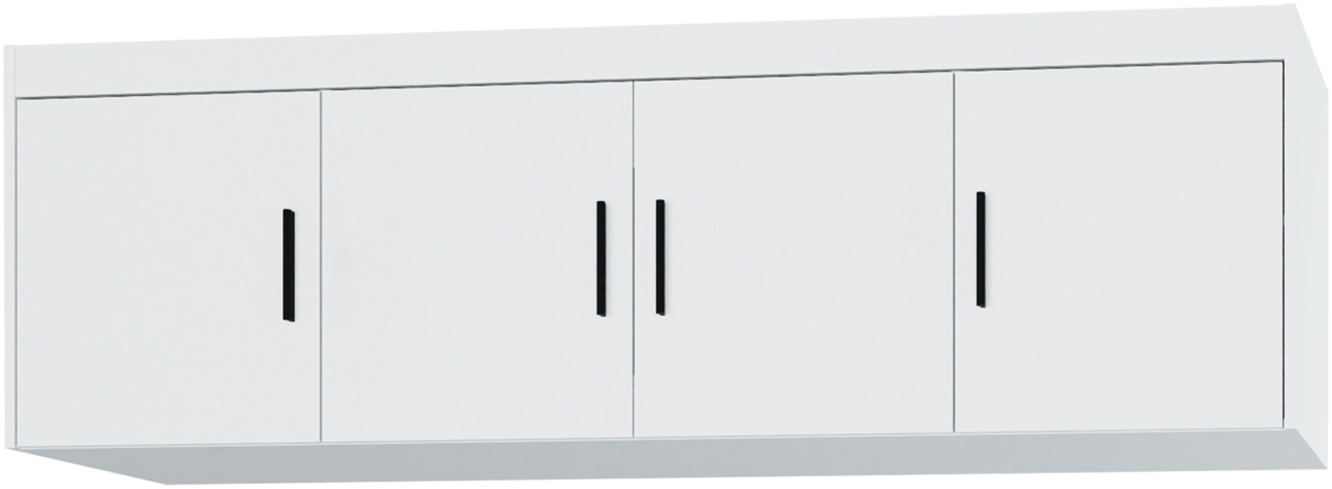 AX LIVING Groß Schrankaufsatz Weiß Storicos 4D 176,3 x 55,5 x 53 cm Bild 1