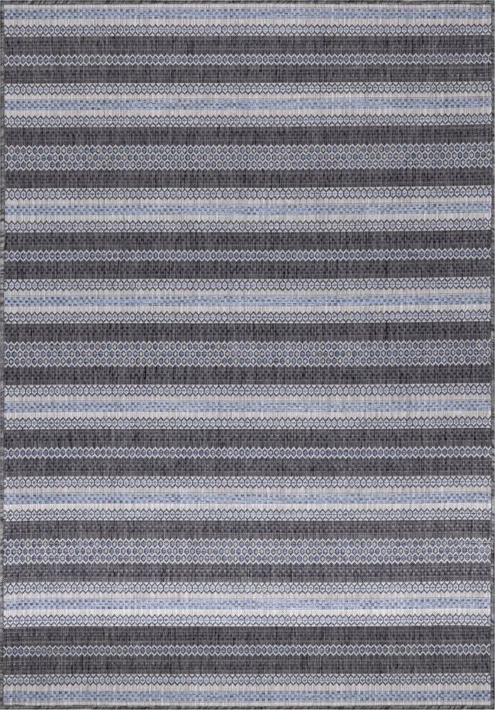 Outdoor Teppich Stefano rechteckig - 240x340 cm - Schwarz Bild 1