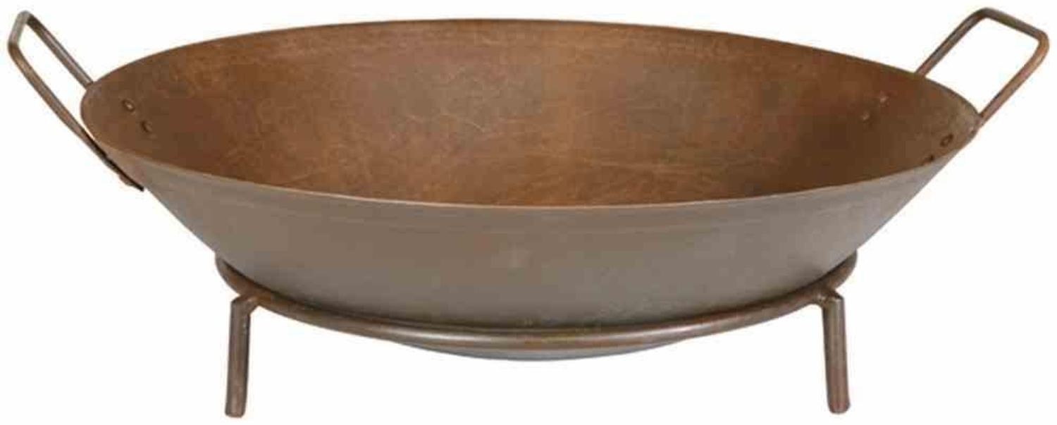 SIENA GARDEN 'Rusty' Feuerschale, mit Griffen, Eisen rostbraun, Ø 48x14,5 cm Bild 1
