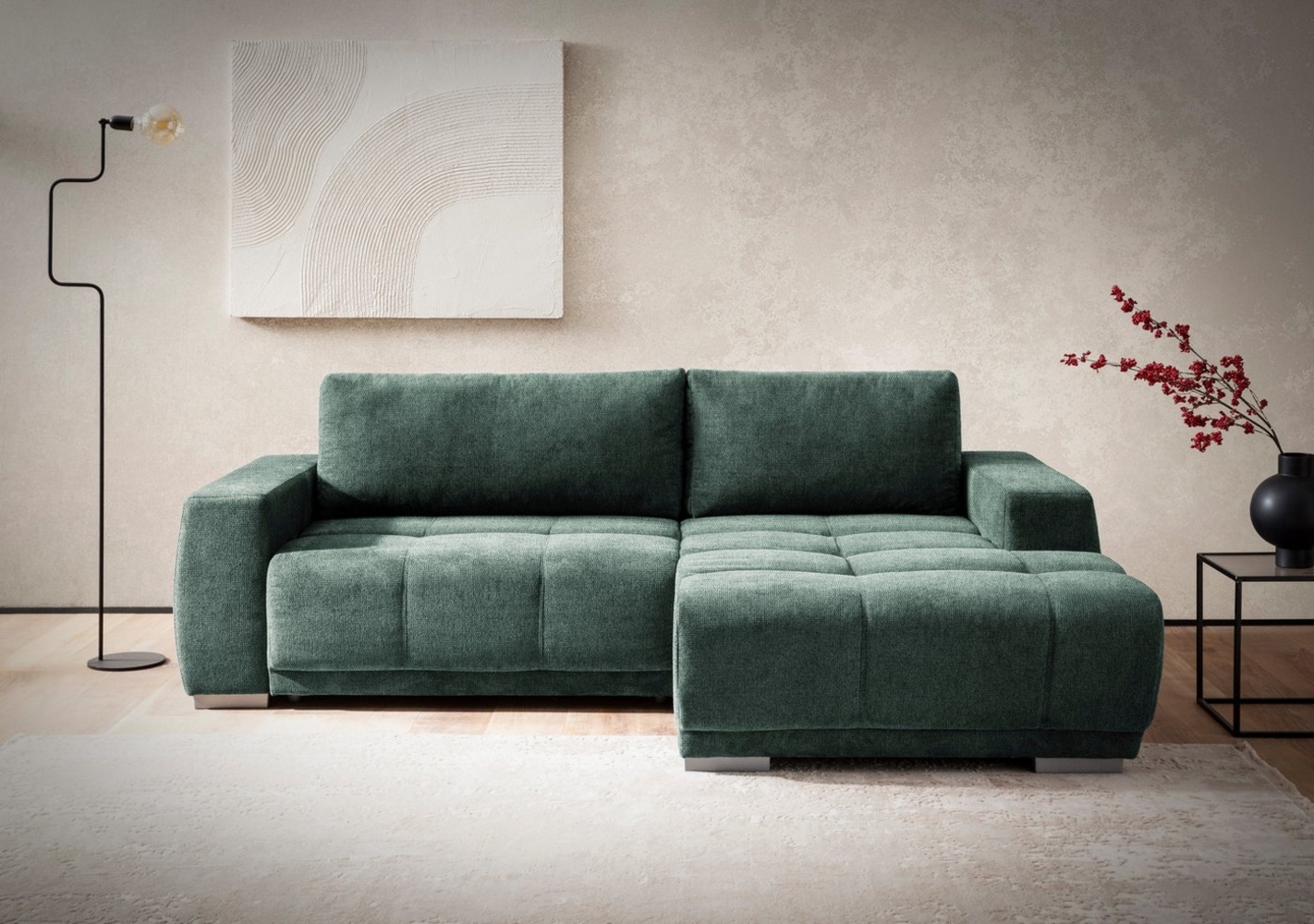 INOSIGN Ecksofa Bolero L-Form, wahlweise mit Bettfunktion & Bettkasten Bild 1