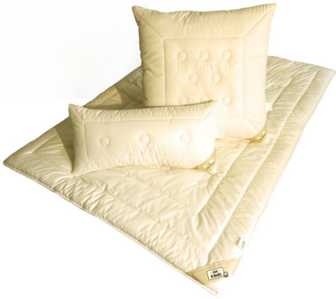 Kamelhaar Vierjahreszeiten Bettdecke - Kombi Steppbett - Garanta Kamelhaar KBA 200x200 cm Bild 1