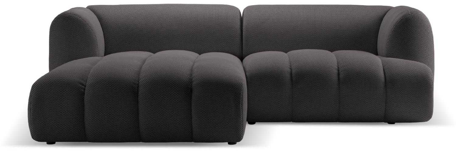 Micadoni Modulares Ecksofa Harry 3-Sitzer Links 3D-Stoff Espresso Bild 1