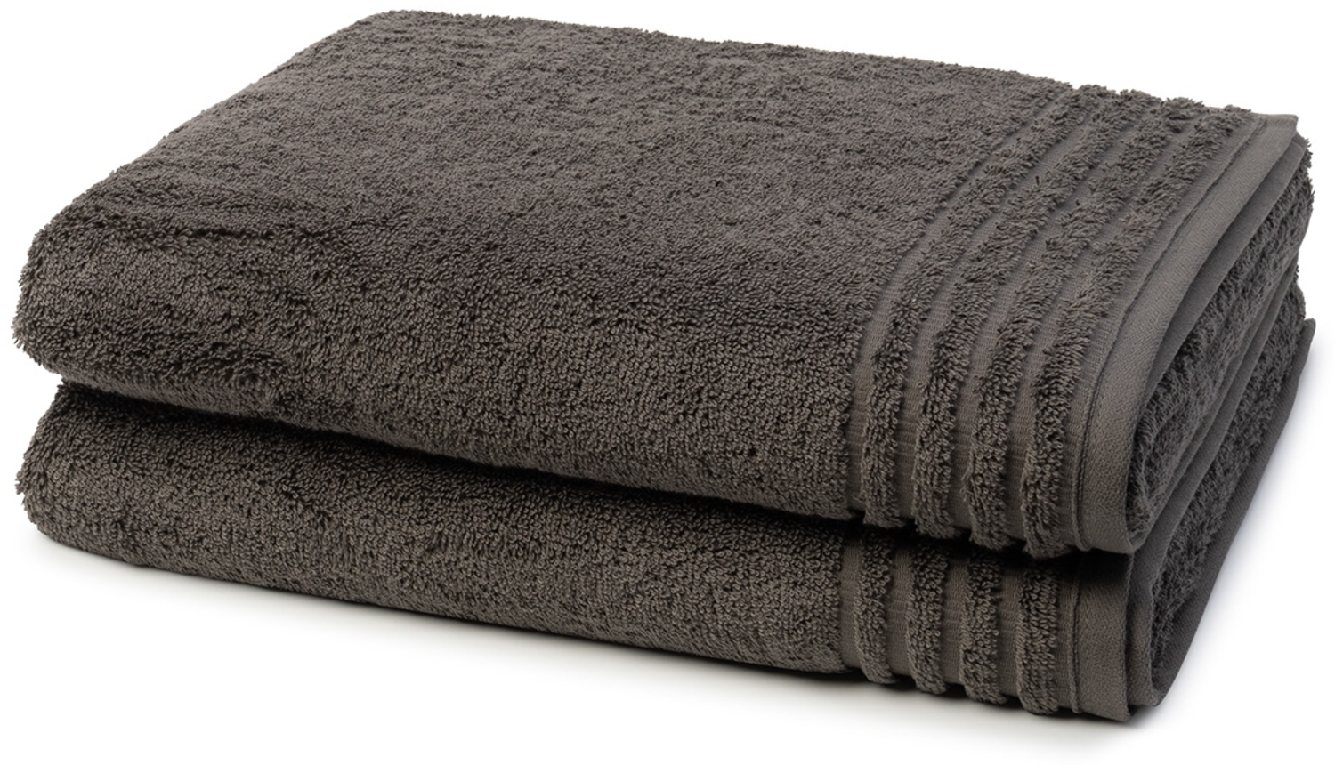 Vossen Vienna Style Supersoft 2 tlg. Frottier-Set - 2 X Duschtuch (67 X 140cm) - 620 g/m2 - Slate grey Bild 1