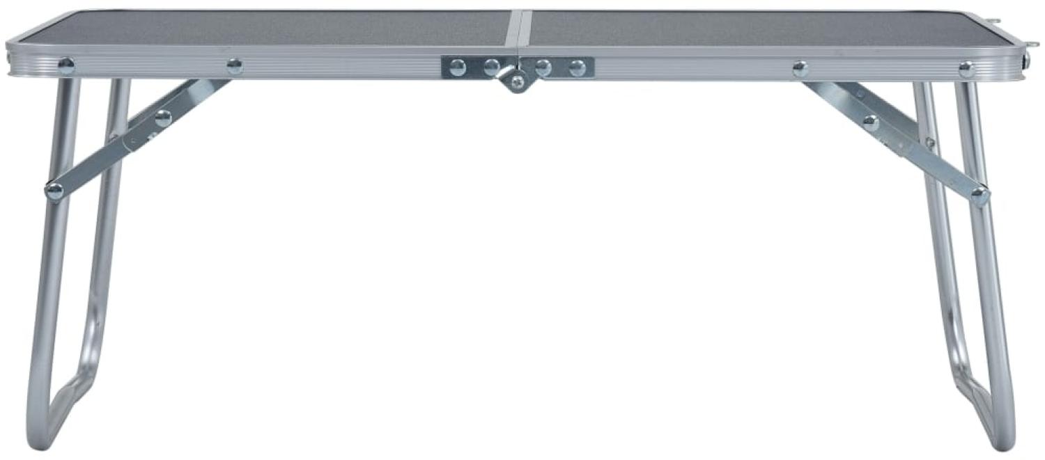 vidaXL Klappbarer Campingtisch Grau Aluminium 60 x 40 cm 48187 Bild 1