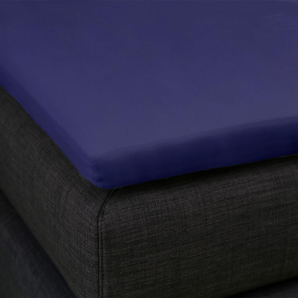 Formesse Split-Topper Spannbetttuch La Piccola Duo 1|140x210 - 220 cm| marine Bild 1