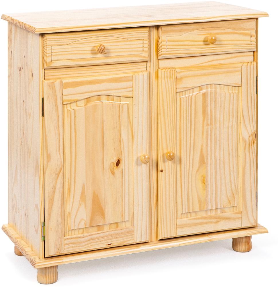 Sideboard Pamer Kommode Highboard Anrichte Schubladen Schrank Massivholz natur Bild 1