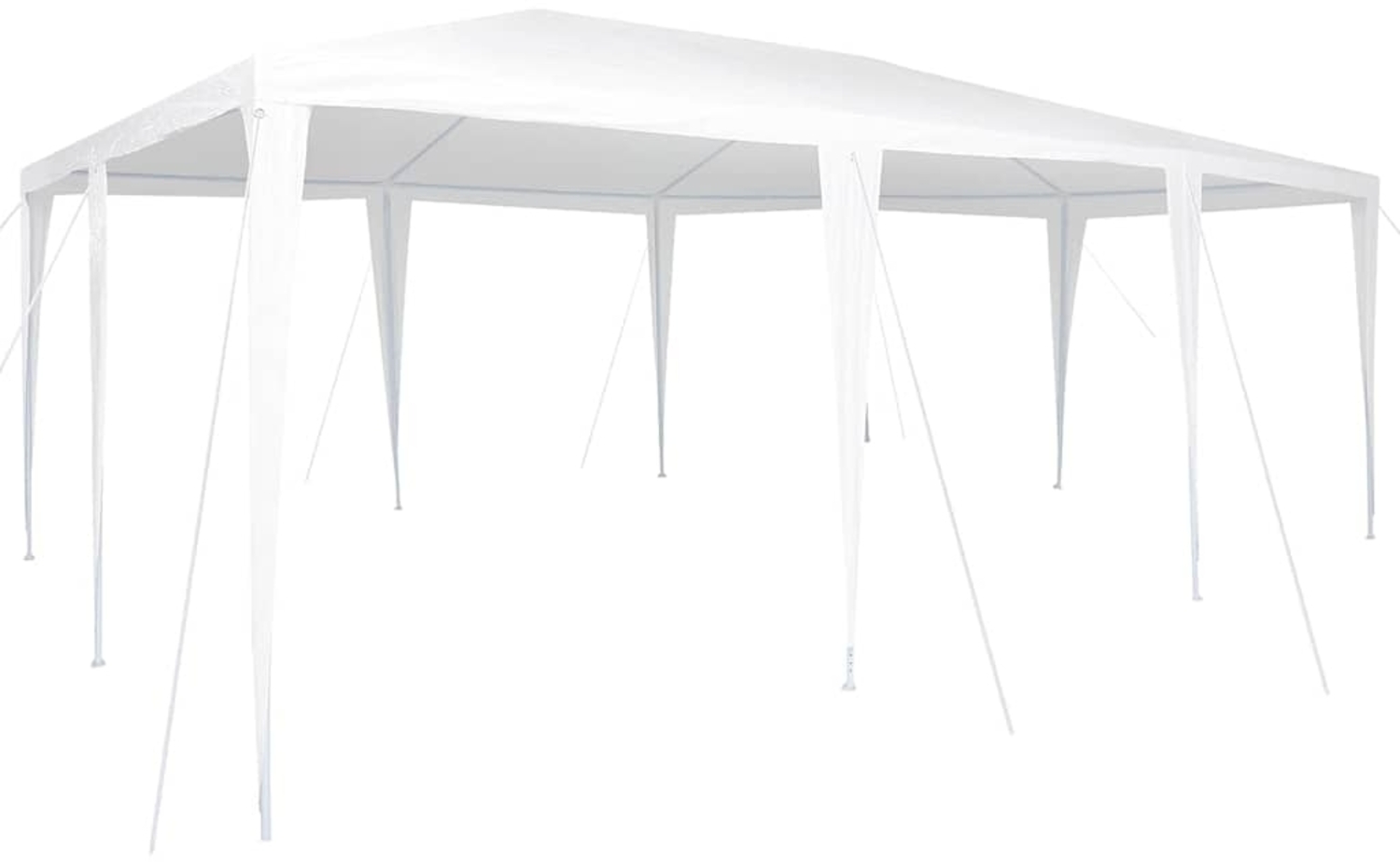 vidaXL Party-Zelt Weiß 600 x 400 x 266 cm Polyethylen und Stahl 42003429 Bild 1