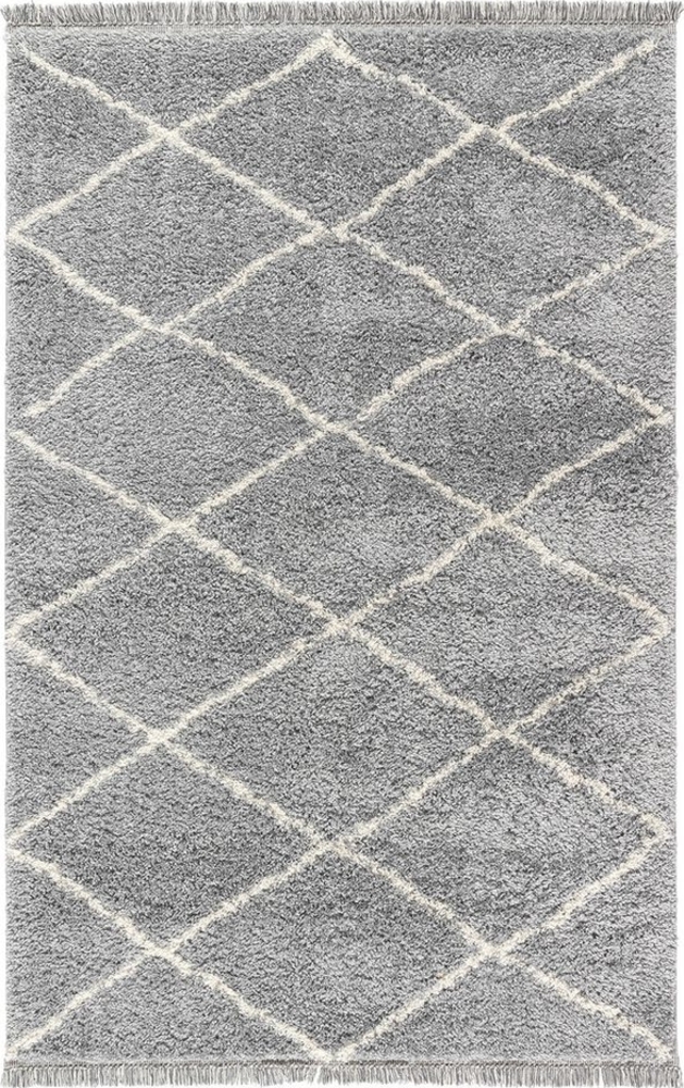 Tesso Living Hochflor-Teppich BLAKE Shaggy Teppich Wohnzimmer Rauten Design, rechteckig, Höhe: 30 mm, Langflor, skandinavisches Design, gemütlich strapazierfähig, langlebig Bild 1