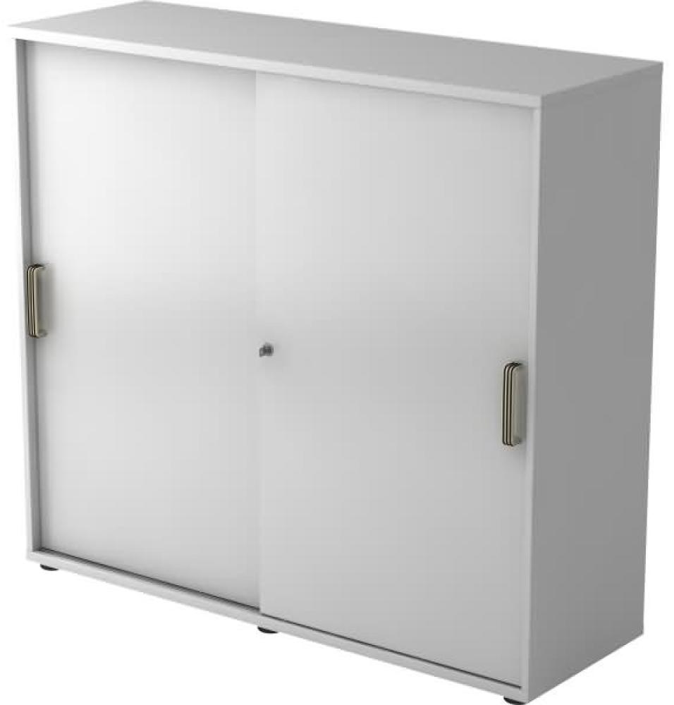 Schiebetürschrank 3 Ordnerhöhen, 120cm SG Grau Bild 1