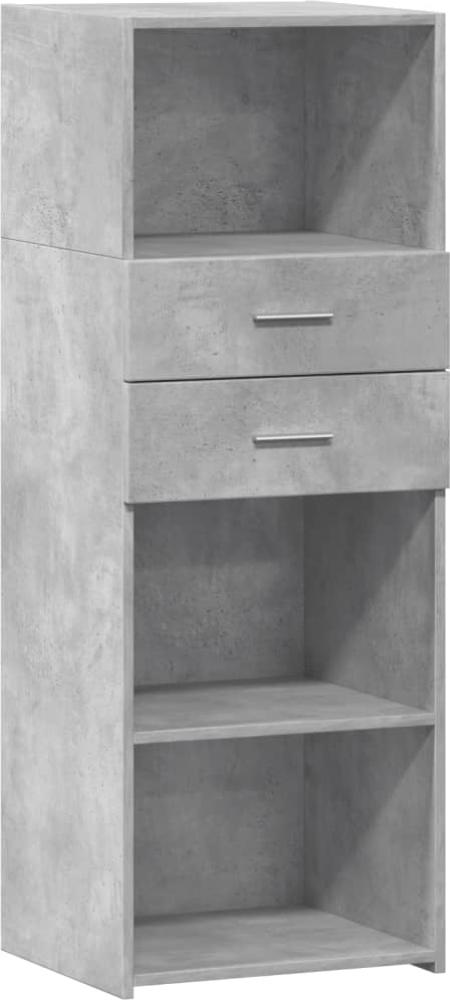 vidaXL Highboard Betongrau 45x42,5x124 cm Holzwerkstoff 846169 Bild 1