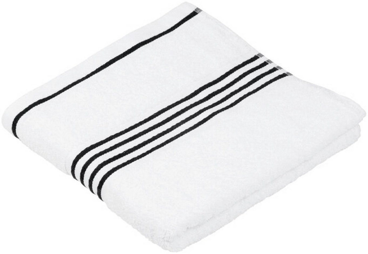 Gözze Handtücher RIO STRIPE, 70 x 140 cm, Weiß, Schwarz, Streifen, (1-St) Bild 1