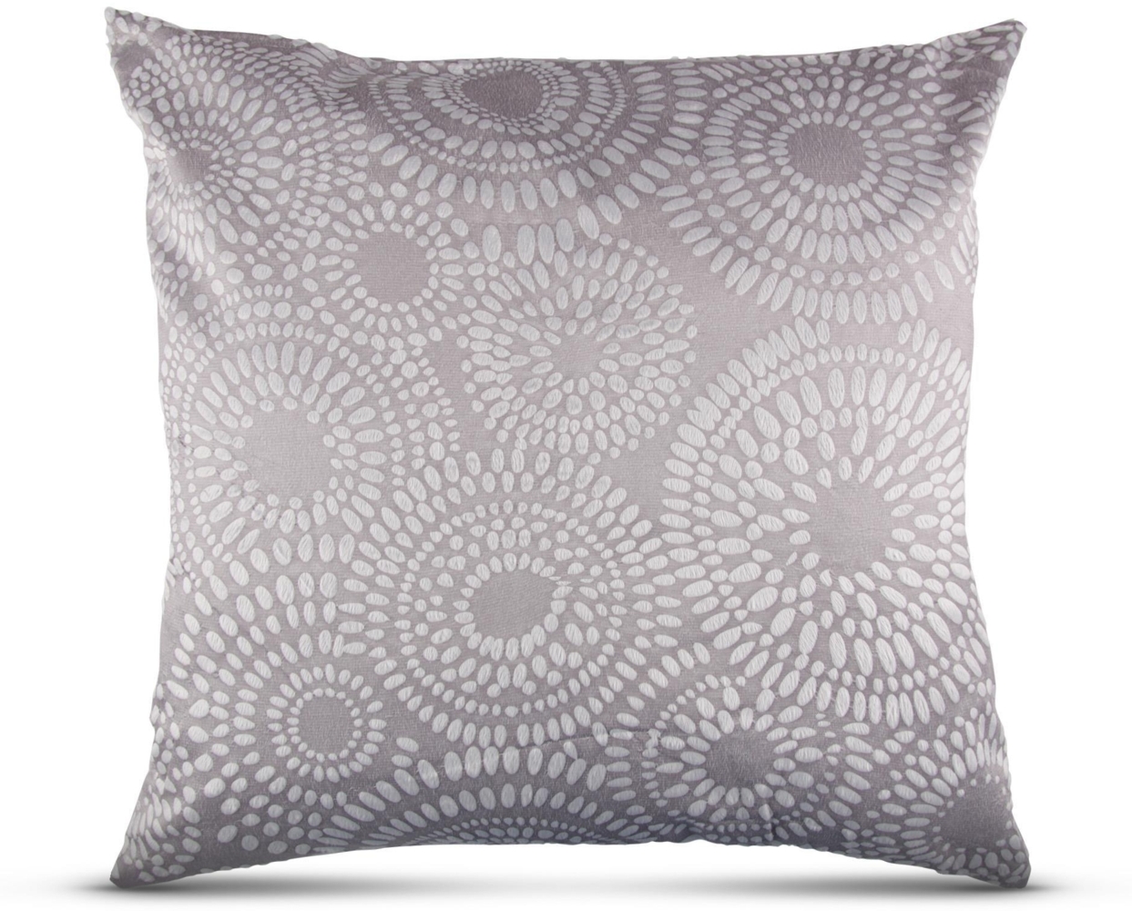 Kissenhülle 50x50 mit verd. Reißverschluss, ( Grau ) Kissenbezug Punkte, Dekorative Kissenbezüge, weicher Bezug für Kissen Bild 1