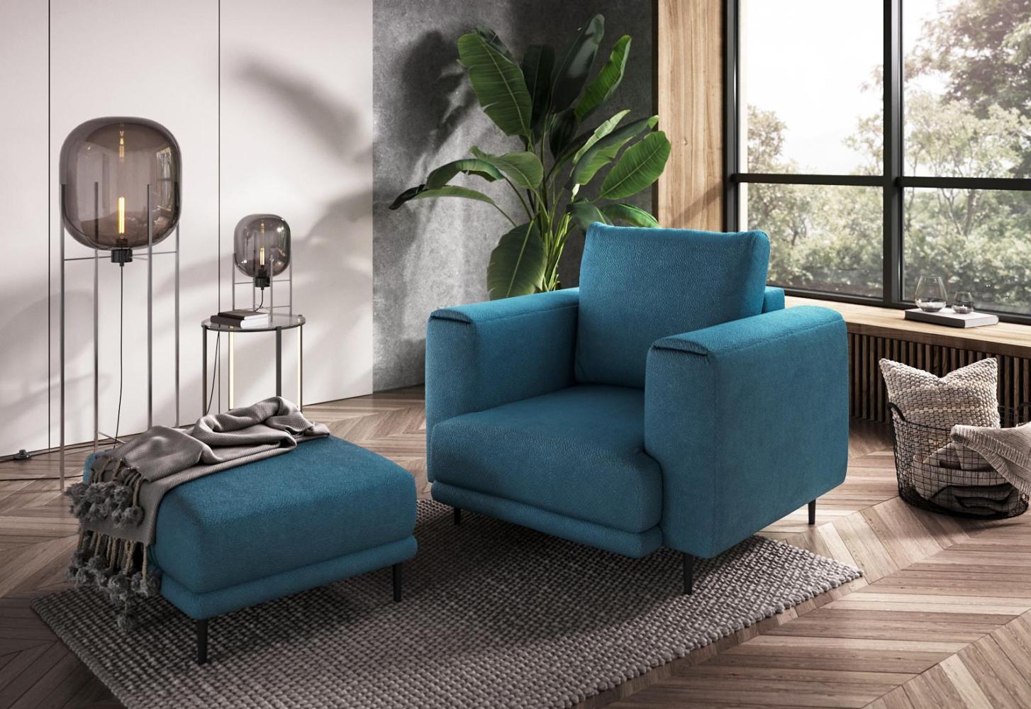 Wohnideebilder Dalia Blau Sessel & Stühle AR-DAL-38SAV Bild 1