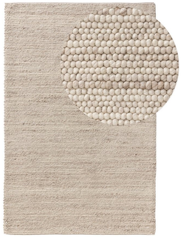 benuta Wollteppich Beads, rechteckig, Höhe: 11 mm, Teppich Wohnzimmer, Schlafzimmer, Esszimmer, Flur, Kunstfaser, Cozy Bild 1