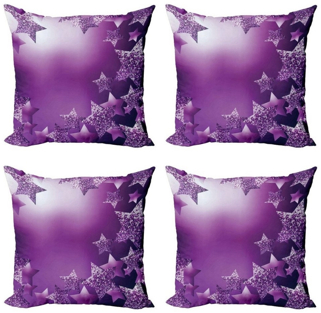 Abakuhaus Kissenbezüge Modern Accent Doppelseitiger Digitaldruck, (4 Stück), Weihnachten Weihnachten Sterne Hintergrund Bild 1