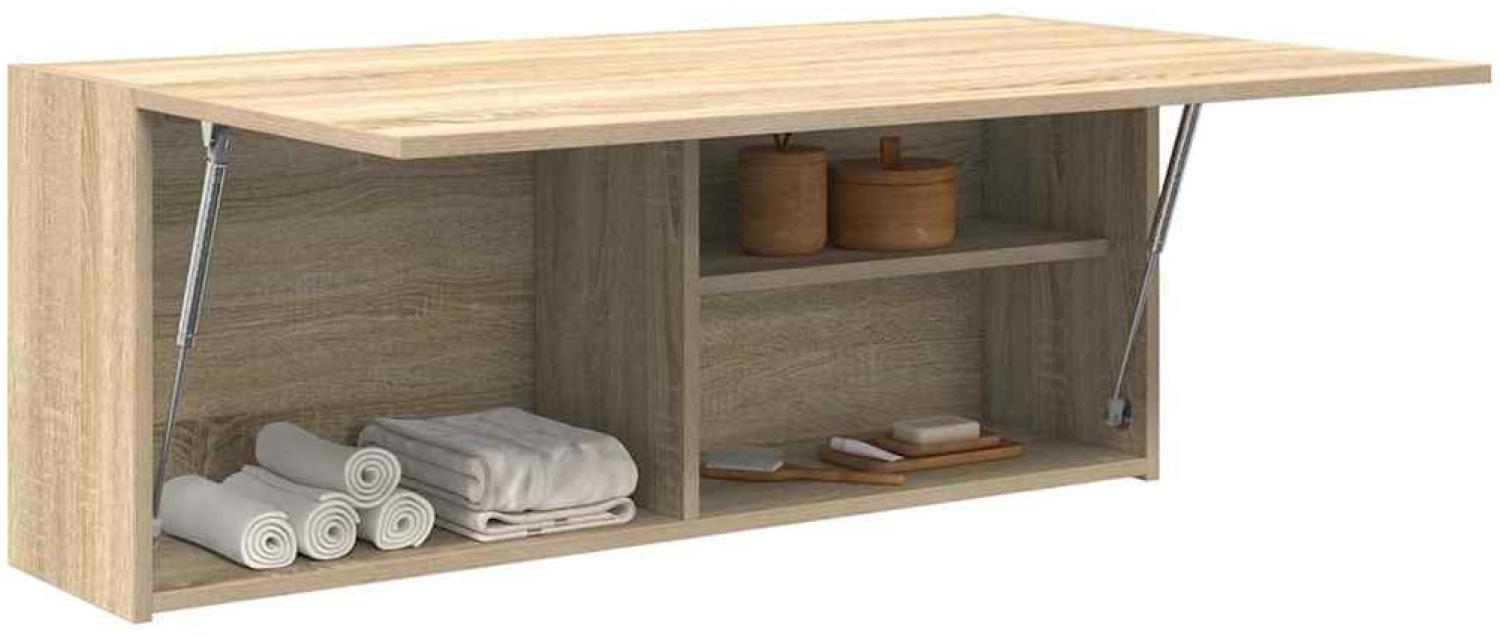 vidaXL Bad-Wandschrank Sonoma-Eiche 100x25x40 cm Holzwerkstoff 860105 Bild 1