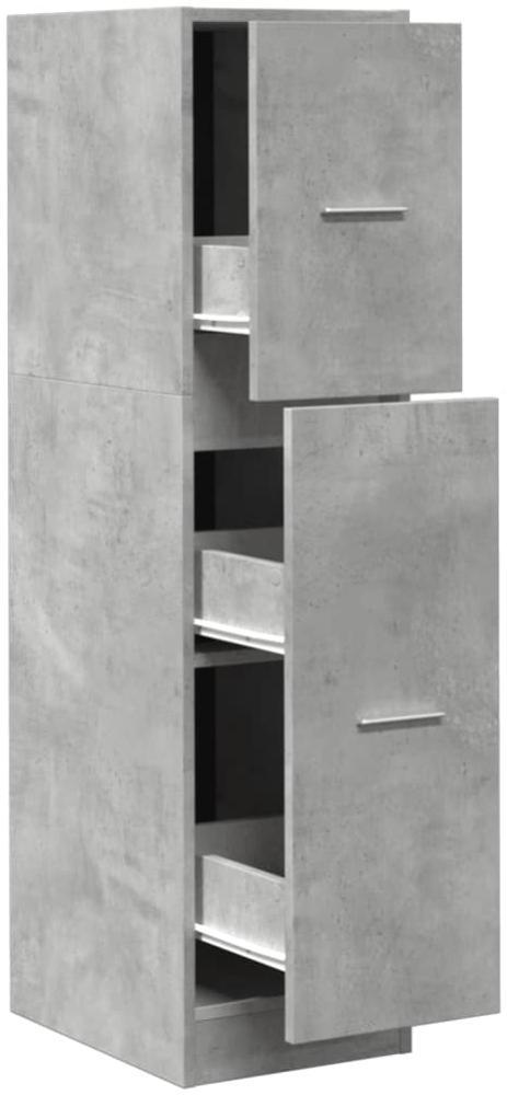 vidaXL Apothekerschrank Betongrau 30x41x118 cm Holzwerkstoff 855163 Bild 1