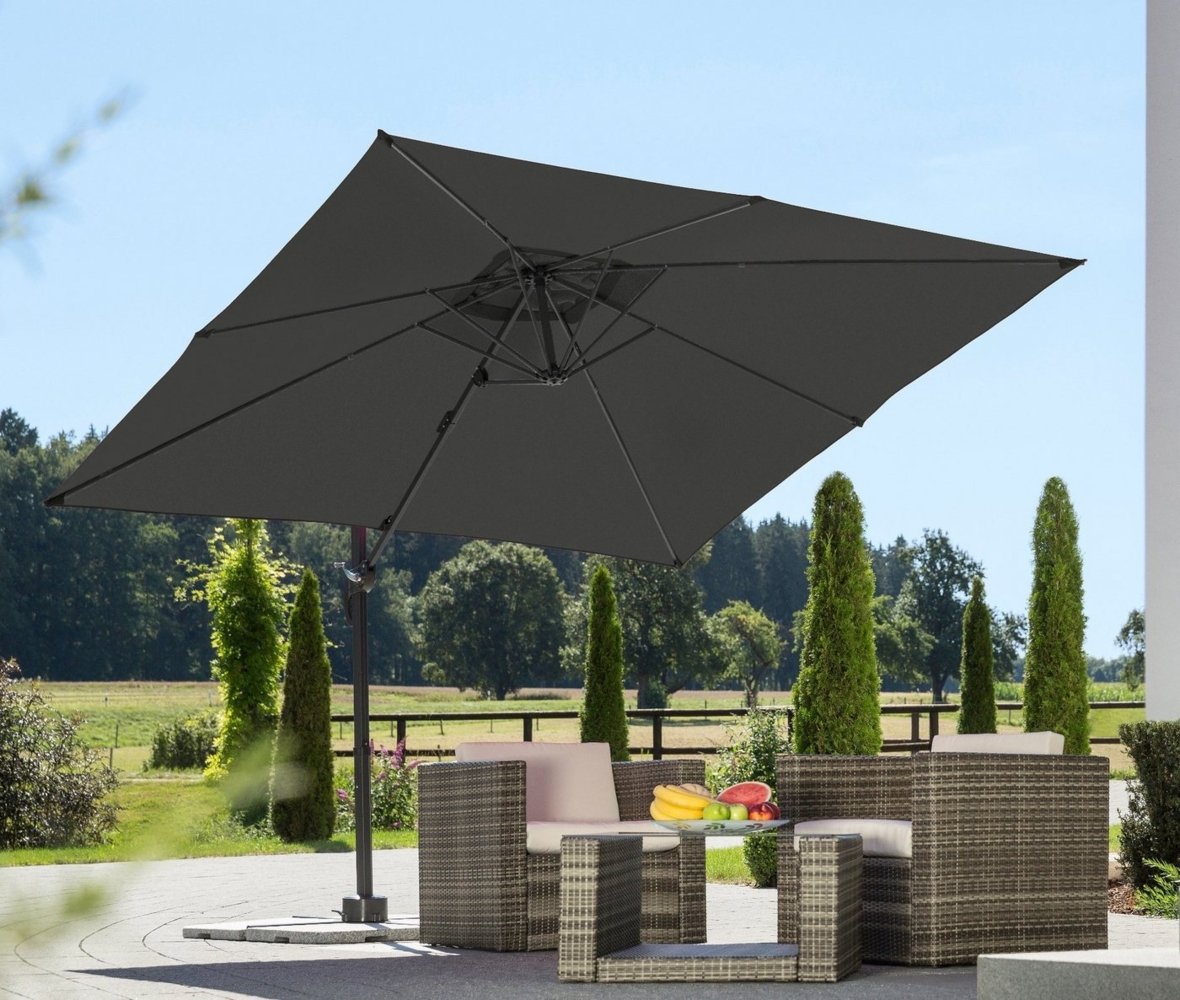Schneider Schirme Ampelschirm Rhodos Junior, LxB: 270x270 cm, mit Schutzhülle und Schirmständer, ohne Wegeplatten Bild 1
