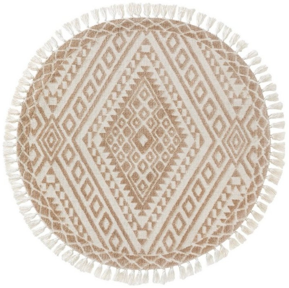 benuta Teppich Elias, rund, Höhe: 6 mm, Kunstfaser, Berber, Ethno-Style, Wohnzimmer Bild 1