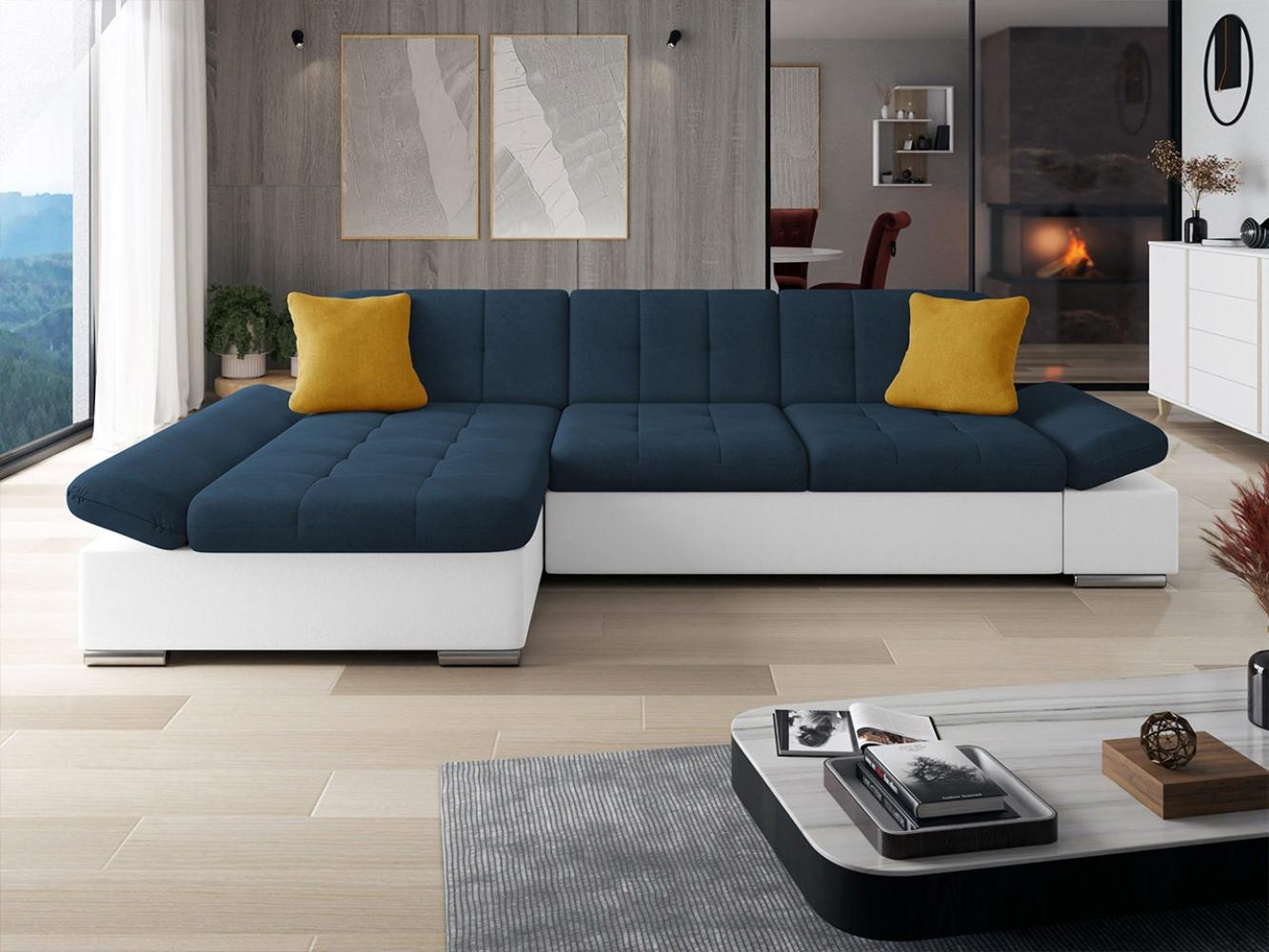 Ecksofa Malwi, Seite: Links, Farbe: Soft 017 + Uttario Velvet 2967 + Uttario Velvet 2959 Bild 1