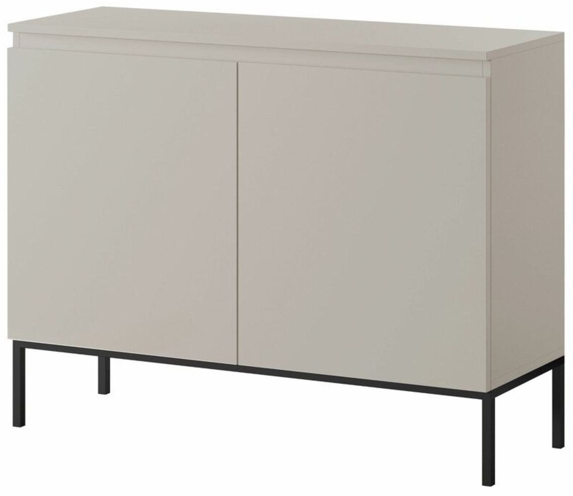 Selsey Sideboard BEMMI, 2-türig mit 4 Fächern, Metallgestell in Schwarz Bild 1