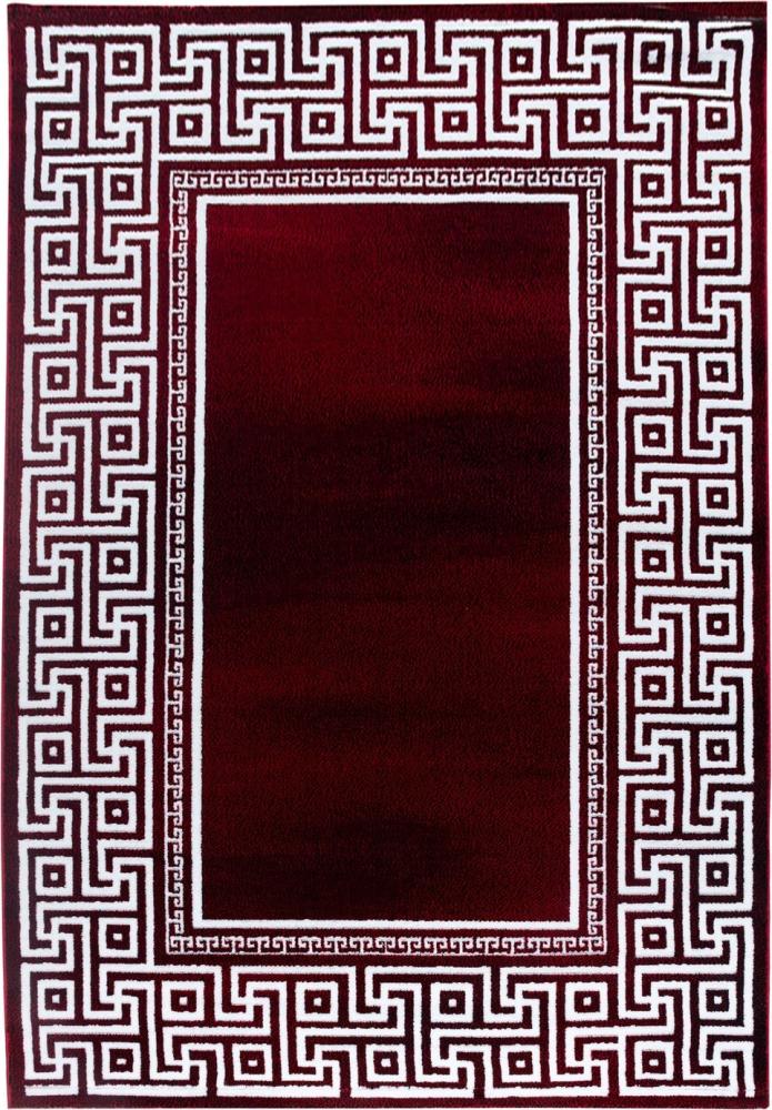 Kurzflor Teppich Paolo rechteckig - 240x340 cm - Rot Bild 1