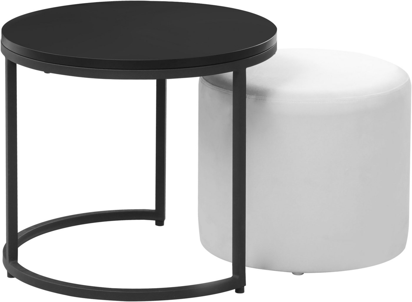 Home affaire Couchtisch Mayres, mit integriertem Pouf, Höhe 40 cm Bild 1