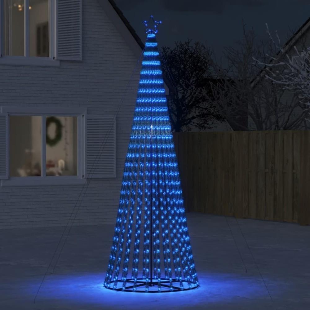 vidaXL Weihnachtsbaum Kegelform 688 LEDs Blau 300 cm 358070 Bild 1