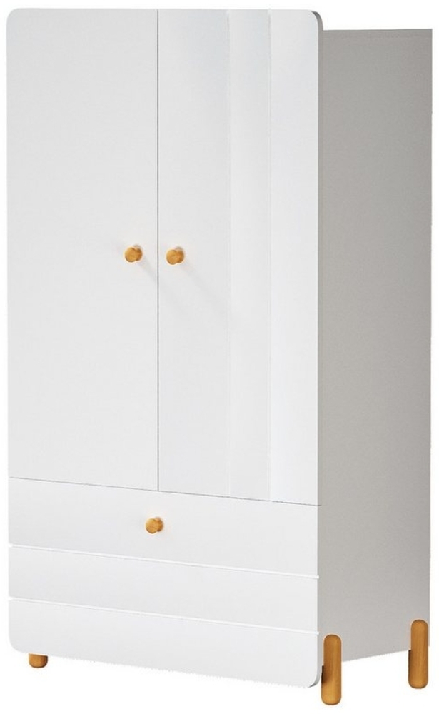 Flieks Kleiderschrank Kleiderschrank mit großer Schublade und Kleiderstange 78x46x167cm Bild 1