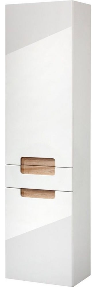 welltime Hochschrank Siena Breite 40 cm, mit hochglänzenden Fronten in weiß Bild 1