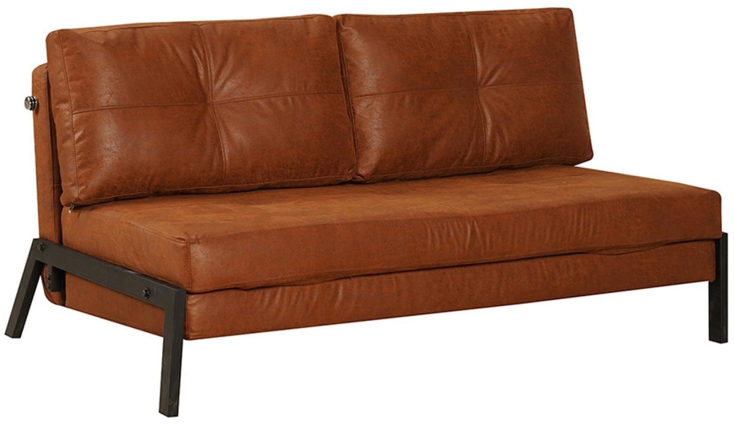 Bronx71 Schlafsofa 2-Sitzer Mikko Eco-Leder cognac Bild 1