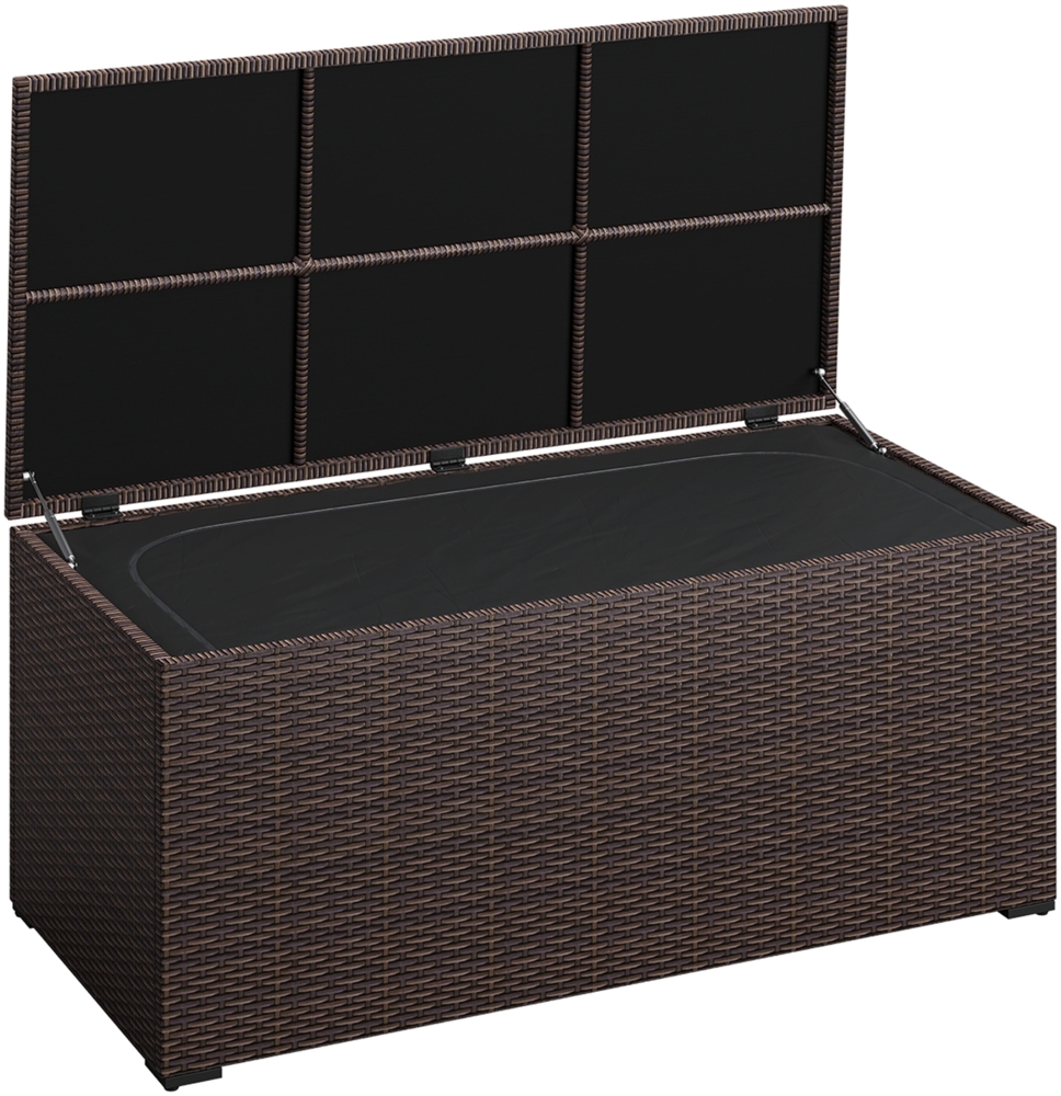 STEELSØN 'Serion' Polyrattan Aufbewahrungsbox, braun/anthrazit Bild 1