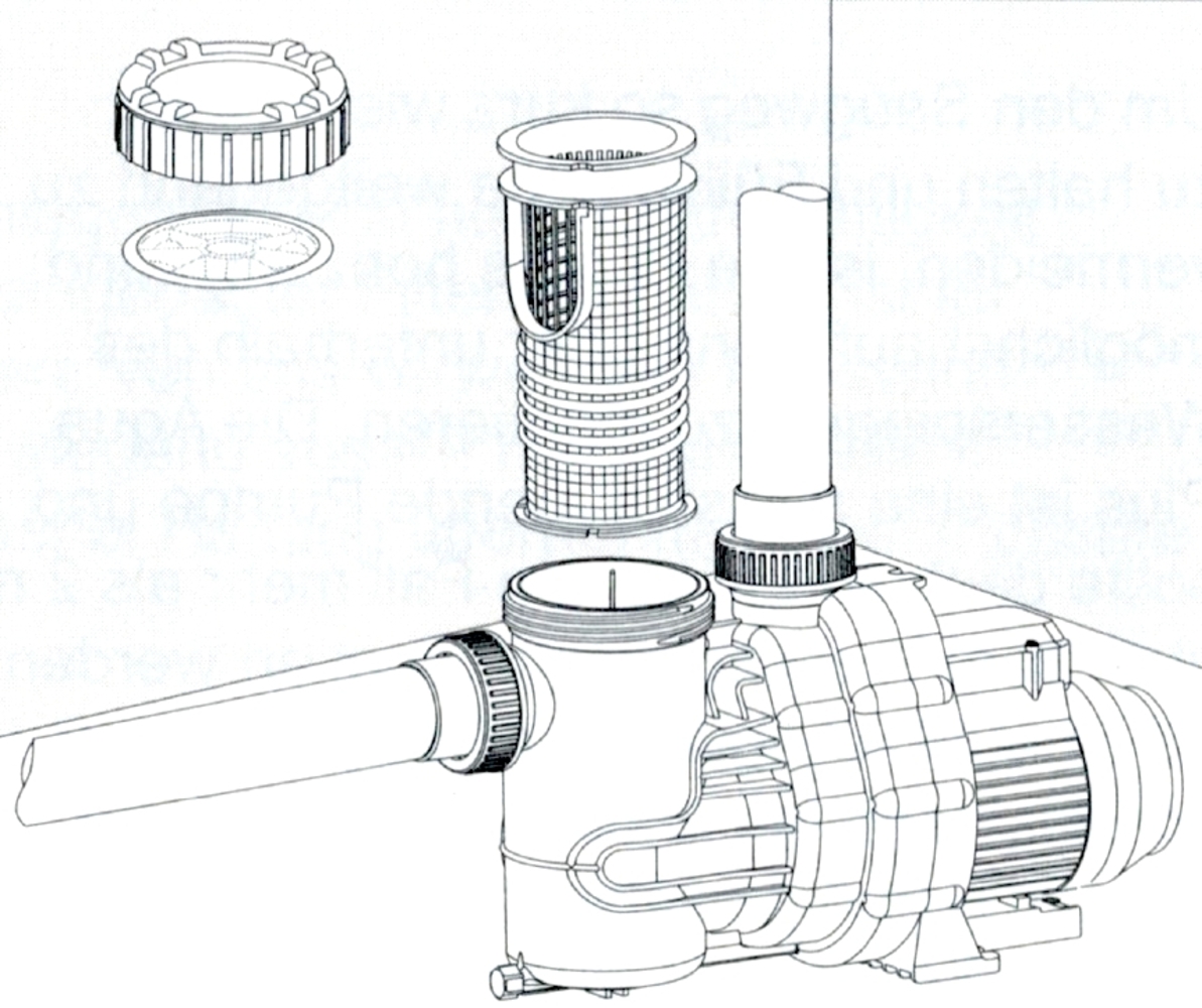 Ersatzteile für Aqua Plus Pumpen - Gehäusedeckel PP Bild 1