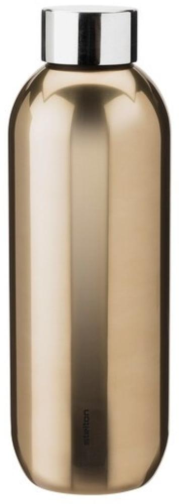 Stelton Keep Cool Thermoflasche 0,6l dark gold Trinkflaschen Bild 1