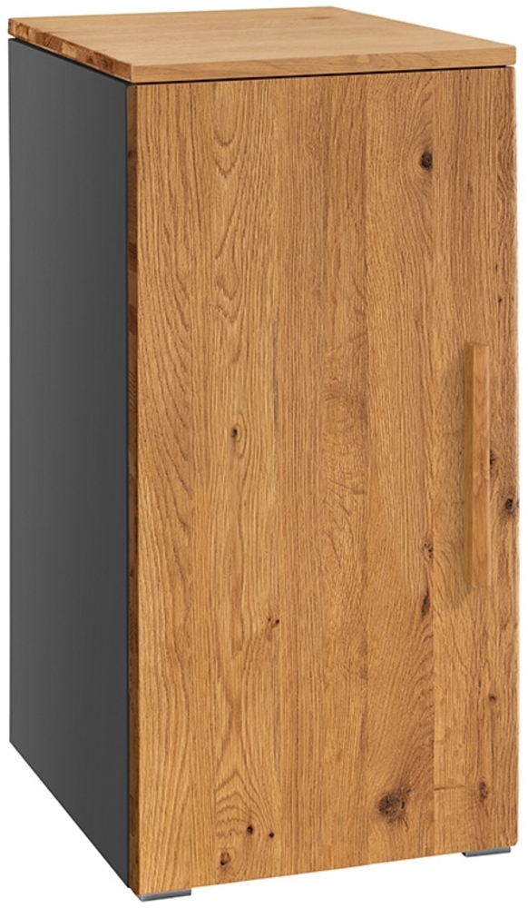 Hasena Kommode Unito anthrazit Wildeiche natur, geölt zerlegt Bild 1