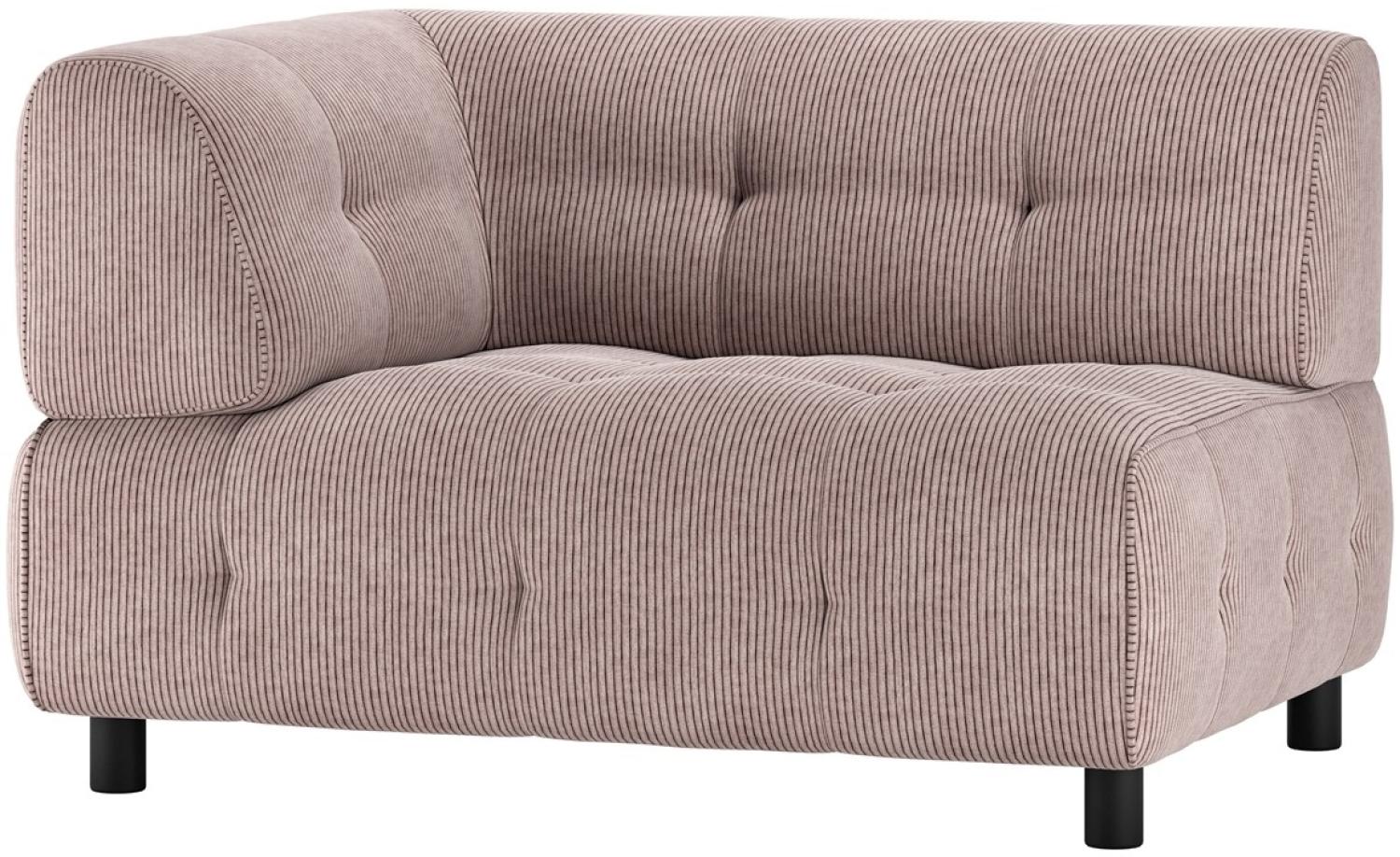 Sofaelement Louis Armlehne Links - Rippstoff Mauve Bild 1