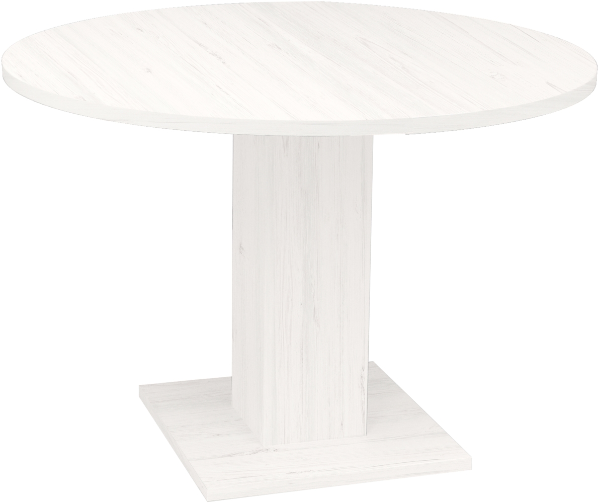 Säulen-Esstisch >Tap< (ausziehbar bis 150cm) in pino aurelio - 110(150)x76x110cm (BxHxT) Bild 1