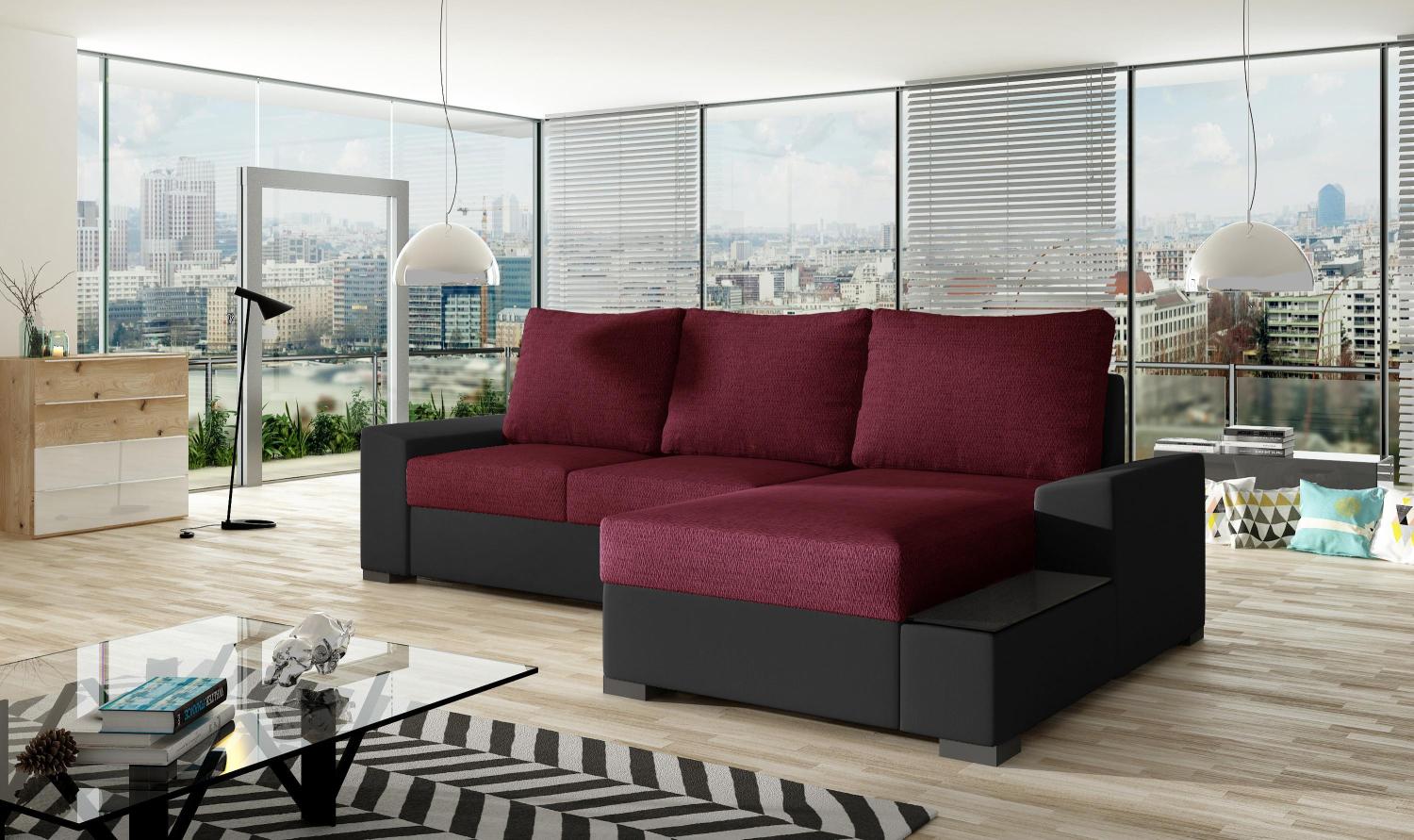 Wohnideebilder Negro Rot Ecksofas & Eckcouches Ng05 Bild 1