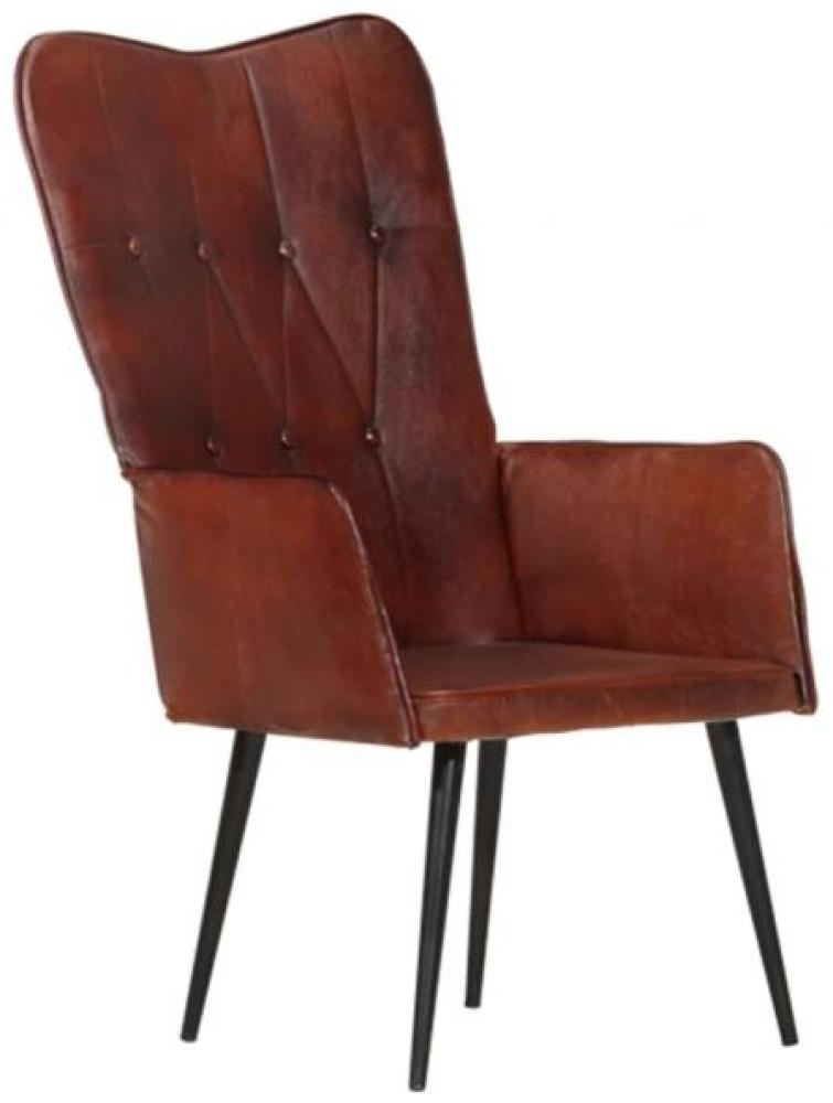 Ohrensessel Braun Echtleder [339648] Bild 1