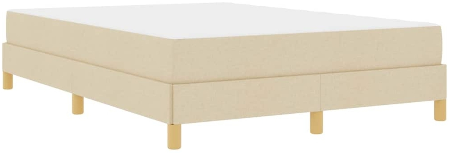 vidaXL Boxspringbett Creme und Braun 140 x 190 cm 3398568 Bild 1