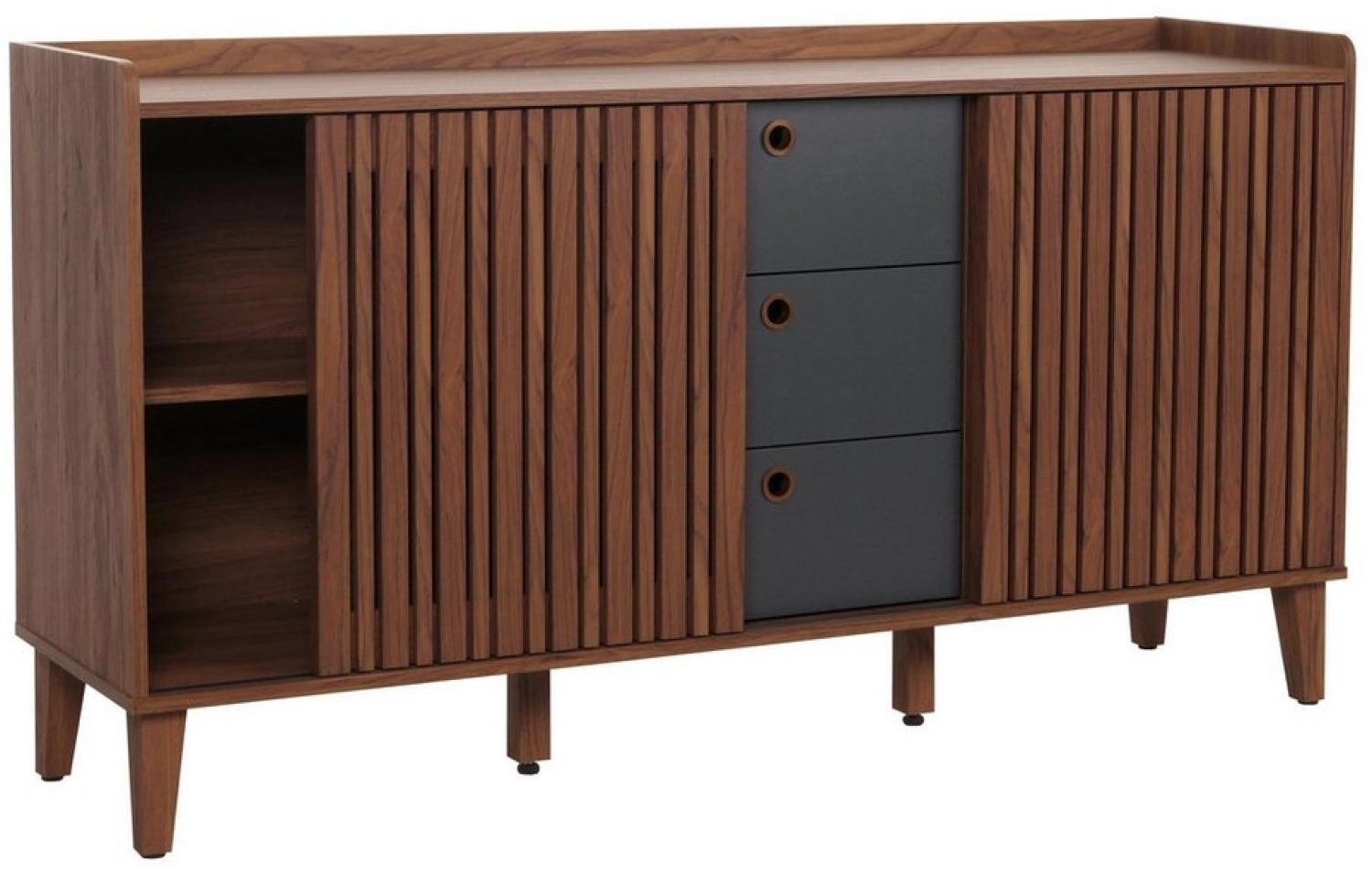 MCW Sideboard MCW-M48-S, Zwei Schiebetüren mit Schienensystem auf Rollen Bild 1