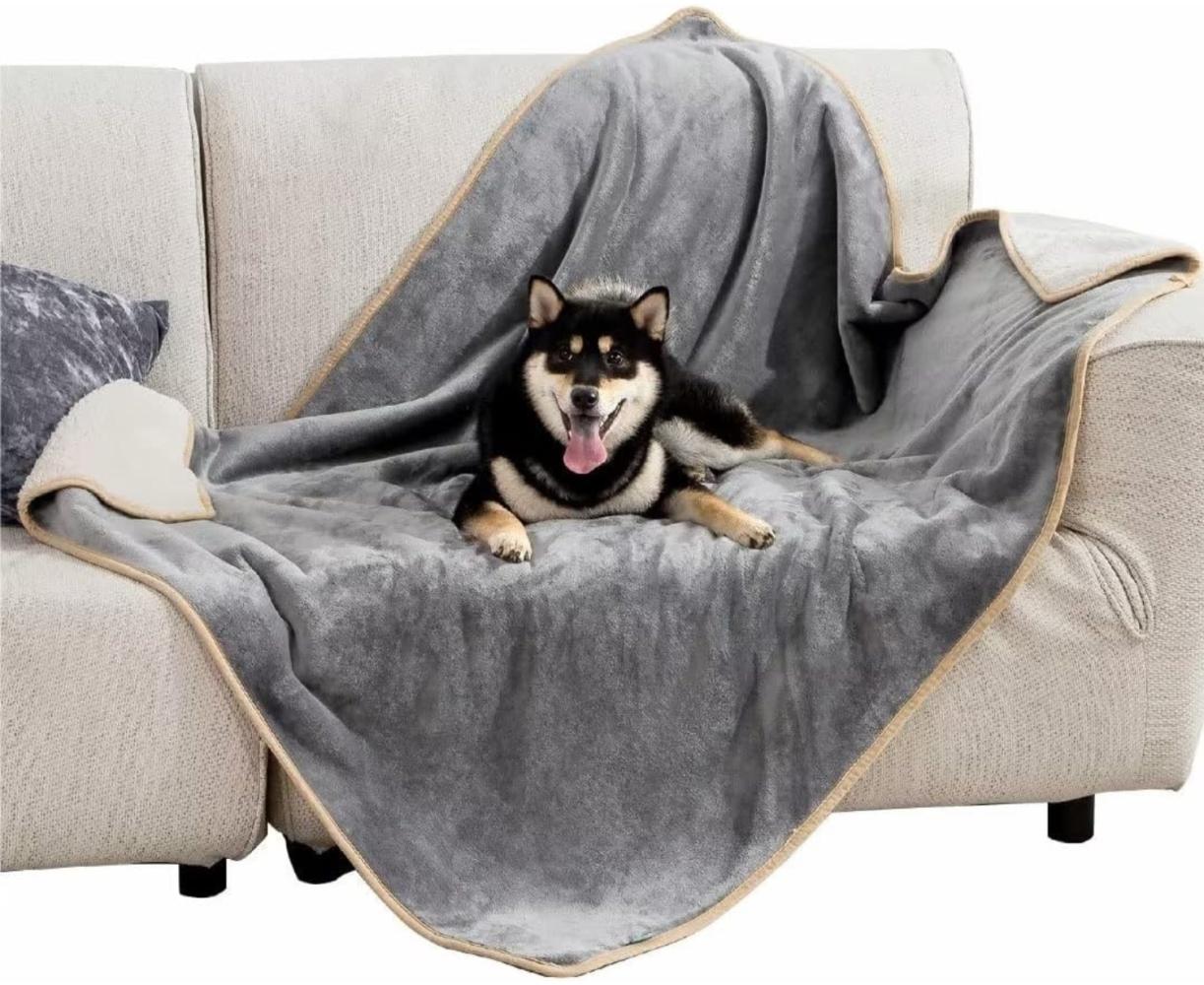 Wasserdichte Hundedecke Grosse Hunde 100x120cm Outdoor Hundedecke waschbar grau Bild 1